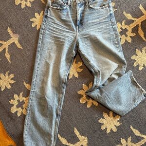 Zara Light Blue Straight Leg Jeans
